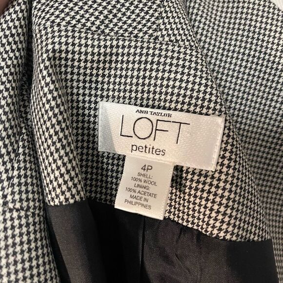 Houndstooth black wool blazer  - Picture 6 of 9